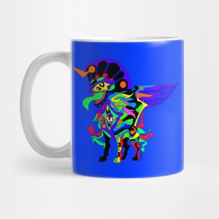 sphinx wild chimera creature cryptid monster ecopop alien world art Mug